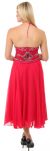 Halter Neck Beaded Formal Dress with Attached Skirt  back
